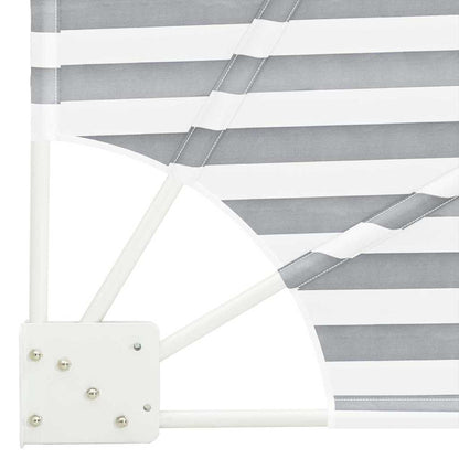 Balkon Sichtschutz Anthrazit und Weiß 160 x 160 cm Polyester