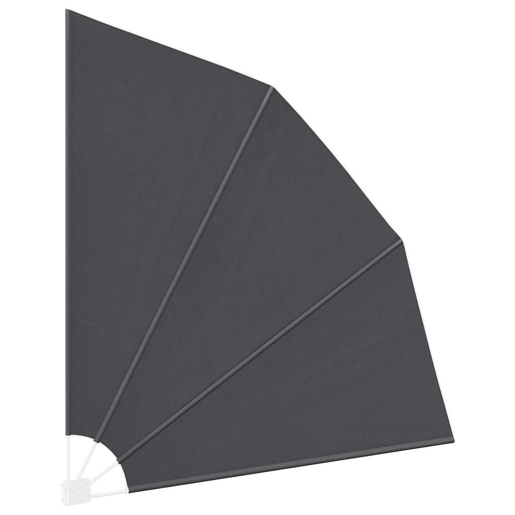 Balkon Sichtschutz Schwarz 210 x 210 cm Polyester