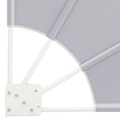 Balkon Sichtschutz Grau 115 x 115 cm Polyester