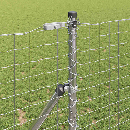 Zaunpfosten 13 pcs Silber Stahl