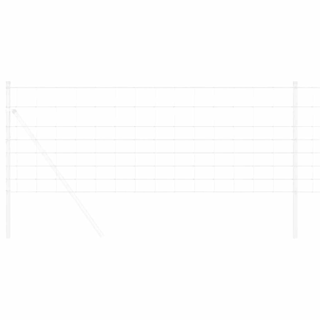 Feldzaun Silber 25 x 0,8 m Verzinkter Stahl