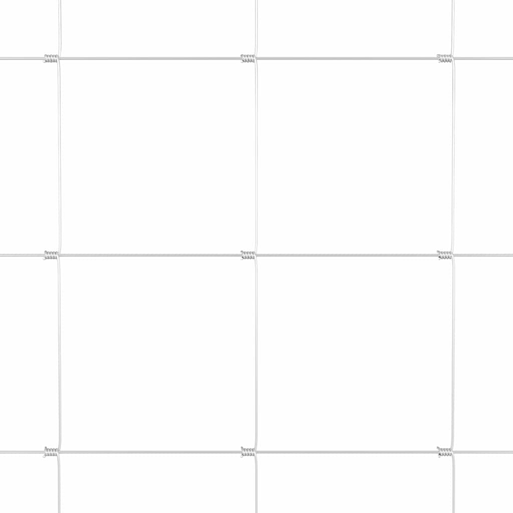 Feldzaun Silber 25 x 1,2 m Verzinkter Stahl