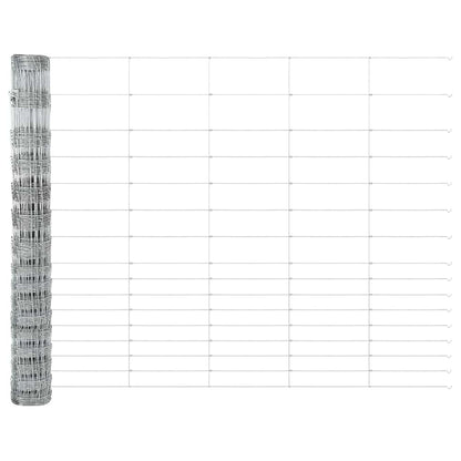 Feldzaun Silber 25 x 1,2 m Verzinkter Stahl