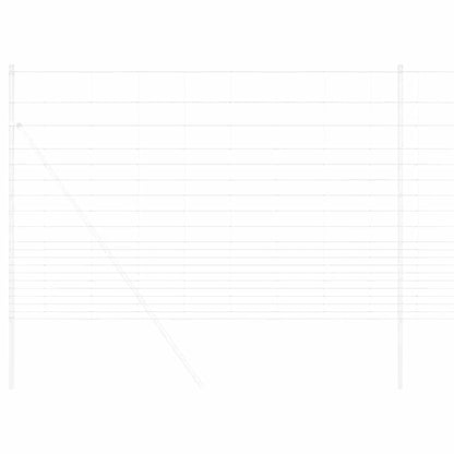 Feldzaun Silber 25 x 1,6 m Verzinkter Stahl