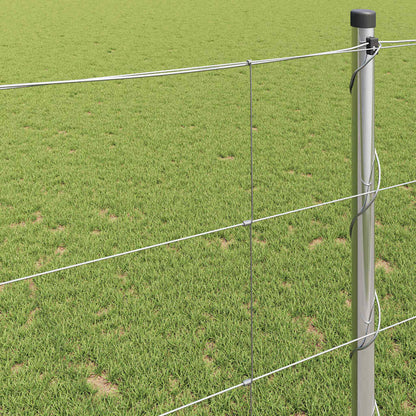 Feldzaun Silber 25 x 1,6 m Verzinkter Stahl