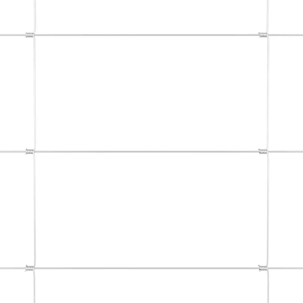 Feldzaun Silber 50 x 1,4 m Verzinkter Stahl