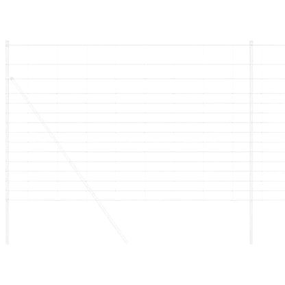 Feldzaun Silber 50 x 1,6 m Verzinkter Stahl