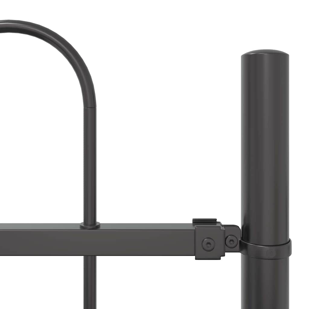 Gartenzaun Grau 1,7 x 1,5 m Pulverbeschichteter Stahl