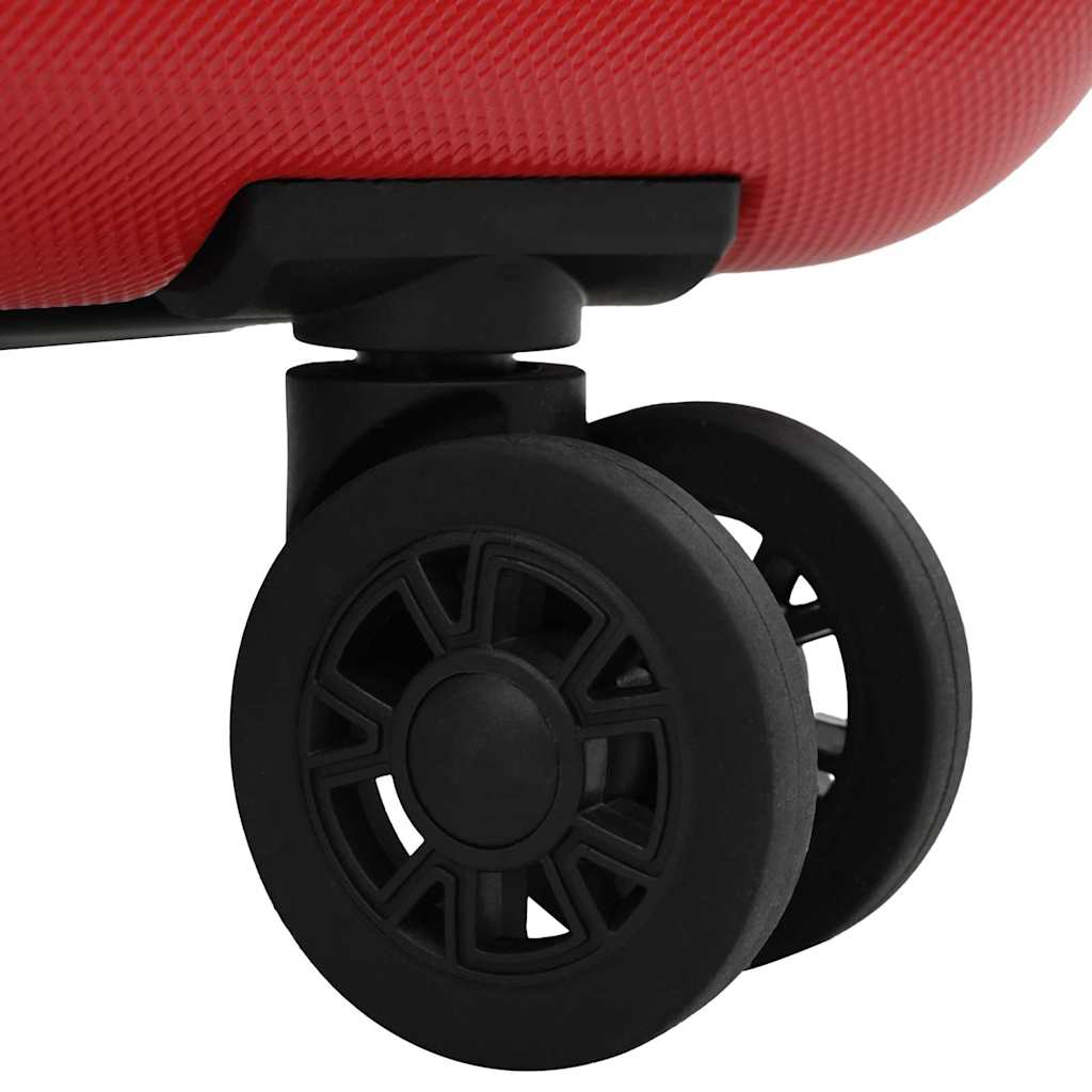 Koffer mit Schloss Rot 43 x 27 x 66 cm ABS Kunststoff