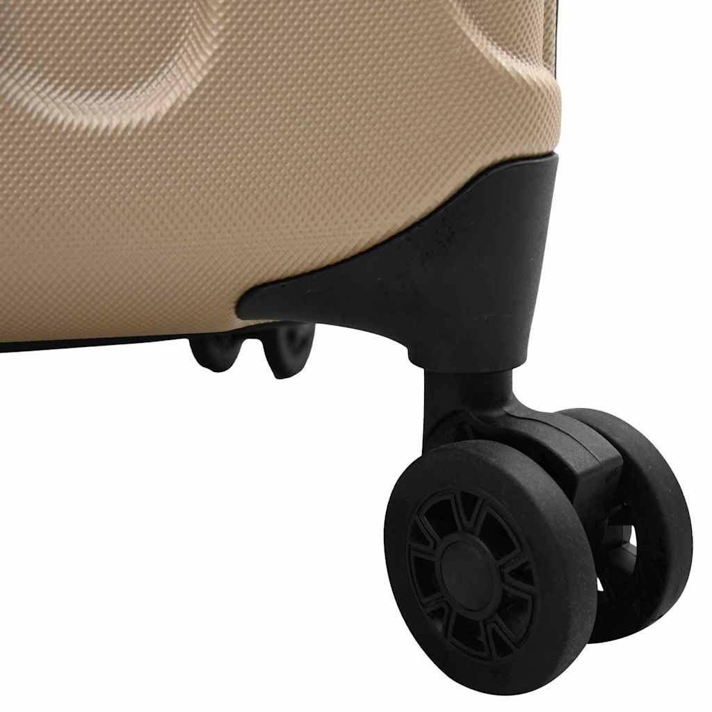 Koffer mit Schloss Champagner 43 x 27 x 66 cm ABS Kunststoff