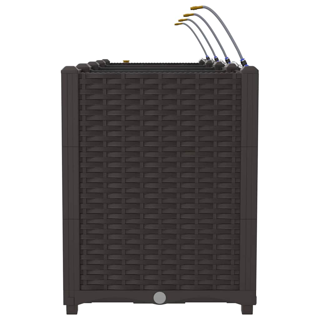 Garten-Pflanzgefäß 4 pcs Braun Stahl