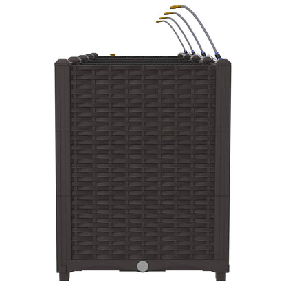 Garten-Pflanzgefäß 4 pcs Braun Stahl