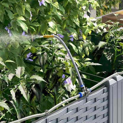 Garten-Pflanzgefäß Hellgrau 40 x 40 x 126 cm Stahl