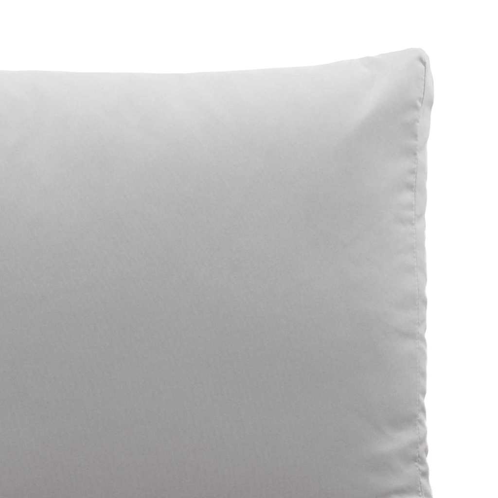 Garten-Sofa mit Kissen Hellgrau 200,5 x 70 x 85,5 cm Stahl