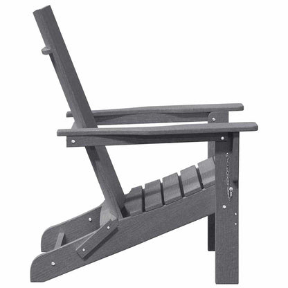 Klappbarer Adirondack-Stuhl Hellgrau 80,5 x 74,5 x 92 cm HDPE