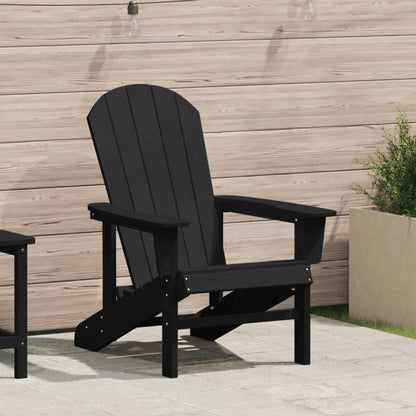 Adirondack-Stuhl Schwarz 82 x 74 x 92 cm HDPE