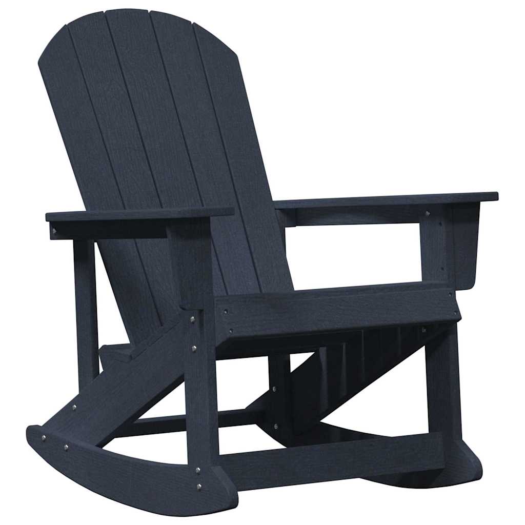 Adirondack-Schaukelstuhl Marineblau 92 x 73,5 x 92 cm HDPE