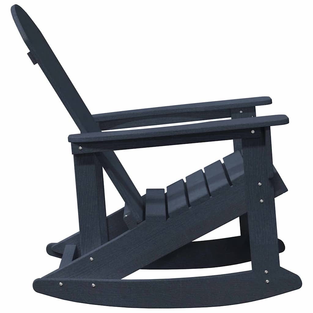 Adirondack-Schaukelstuhl Marineblau 92 x 73,5 x 92 cm HDPE