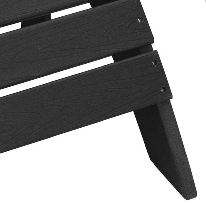 Adirondack-Stuhl Schwarz 82 x 74 x 92 cm HDPE