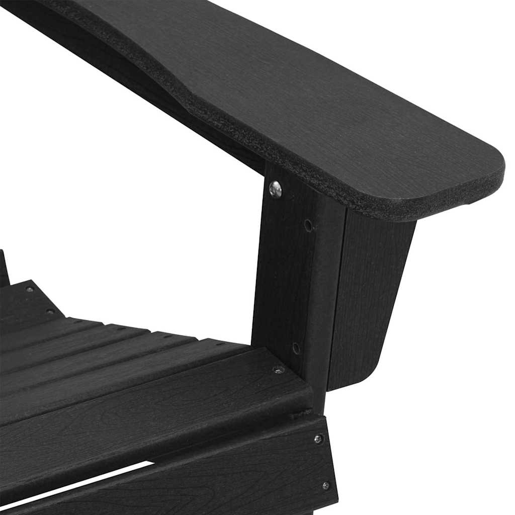 Adirondack-Stuhl Schwarz 82 x 74 x 92 cm HDPE
