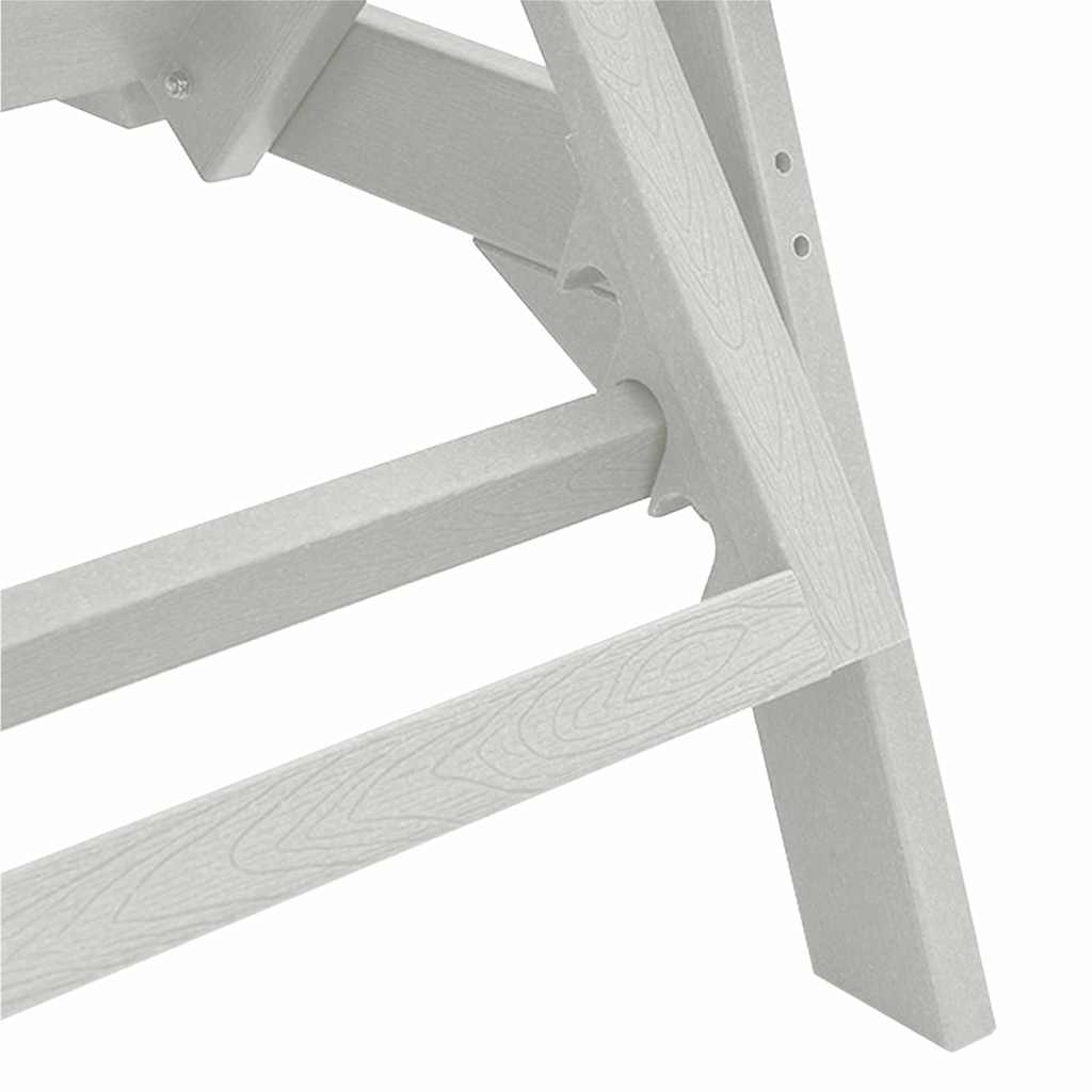 Sonnenliege Weiß 195,5 x 53 x 98,5 cm HDPE