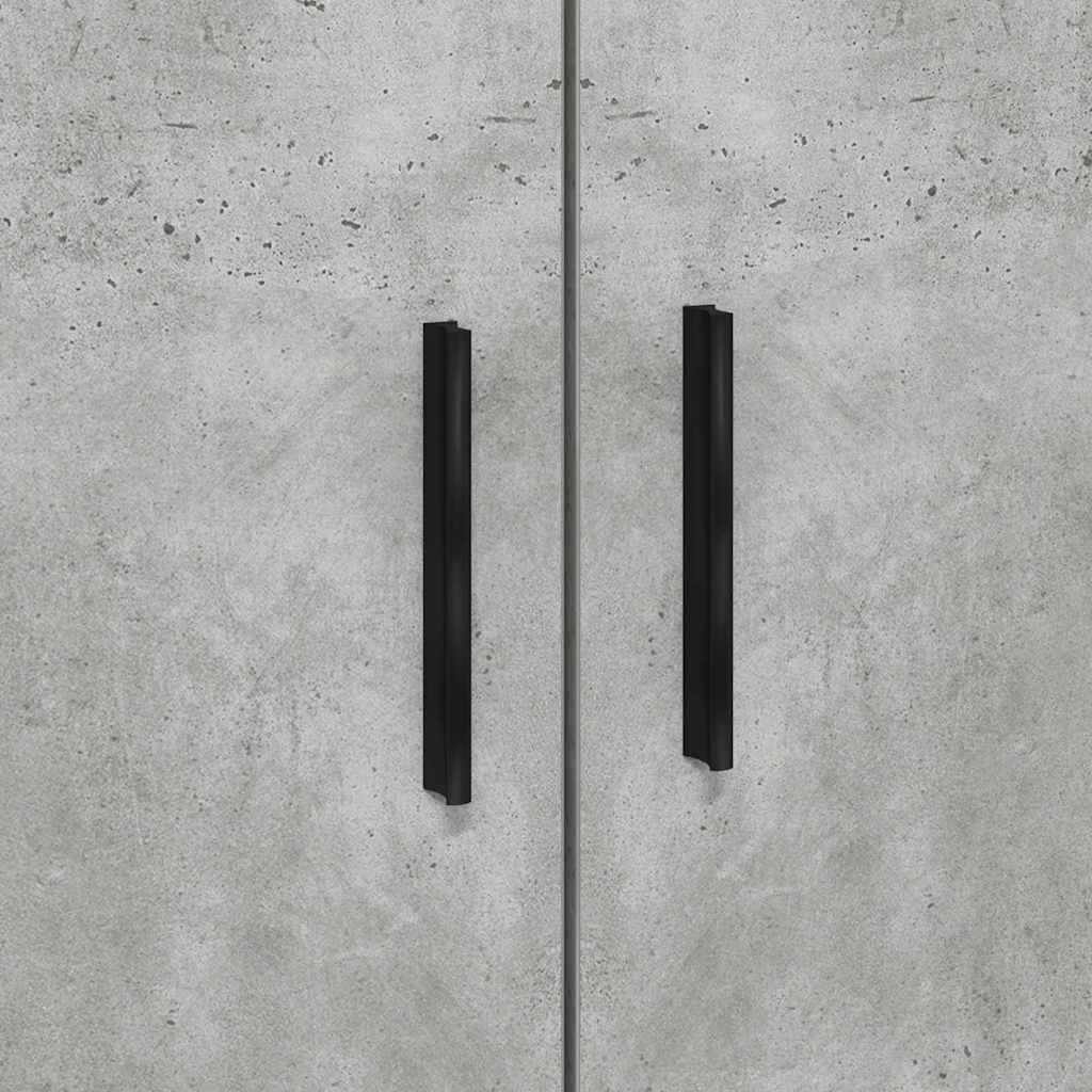 Aufbewahrungsbettgestell Beton Grau 90 cm Holzwerkstoff