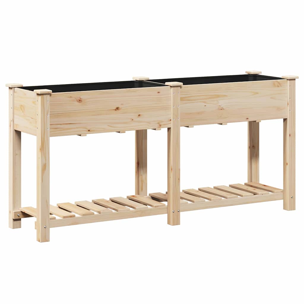 Garten-Pflanzgefäß mit Regal Beige 161 x 43 x 76,5 cm