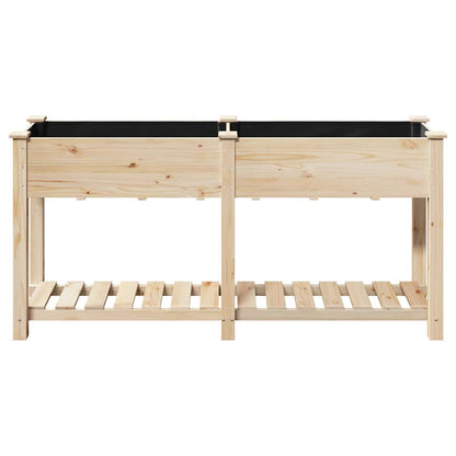 Garten-Pflanzgefäß mit Regal Beige 161 x 43 x 76,5 cm