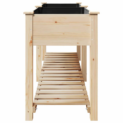 Garten-Pflanzgefäß mit Regal Beige 203 x 53 x 76,5 cm