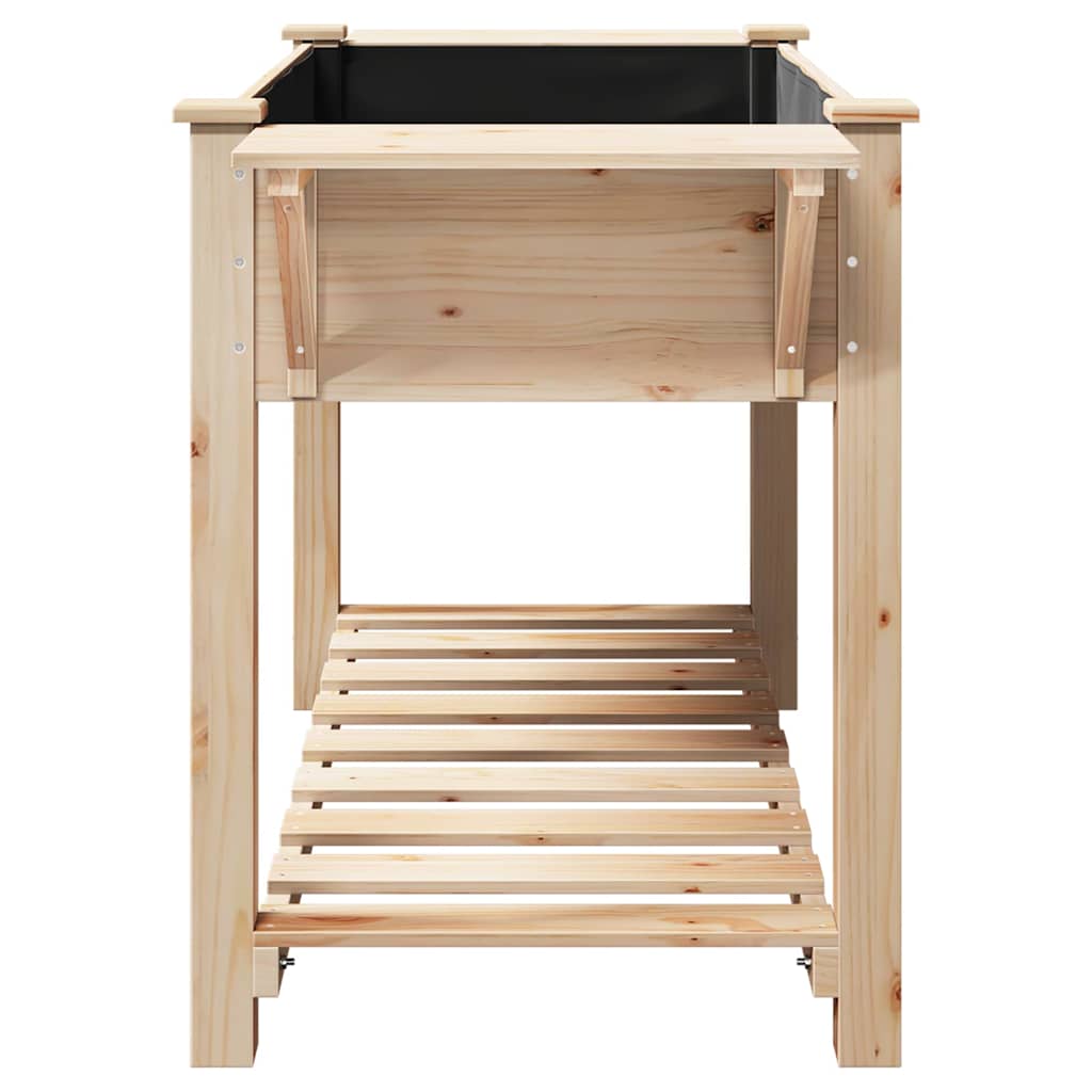 Garten-Pflanzgefäß mit Regal Beige 155 x 59 x 76,5 cm