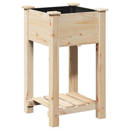 Garten-Pflanzgefäß mit Regal Beige 45 x 45 x 76,5 cm