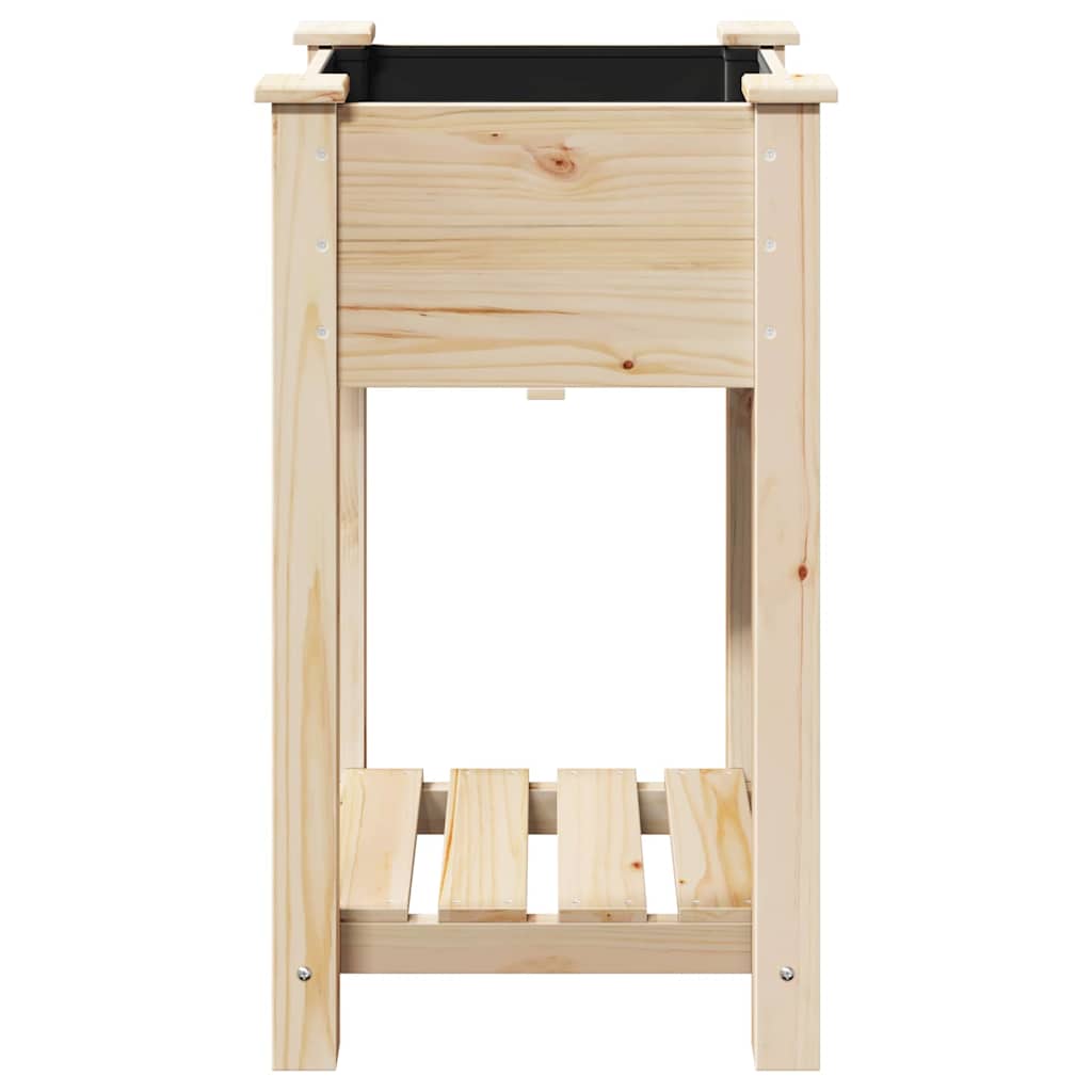 Garten-Pflanzgefäß mit Regal Beige 45 x 45 x 76,5 cm