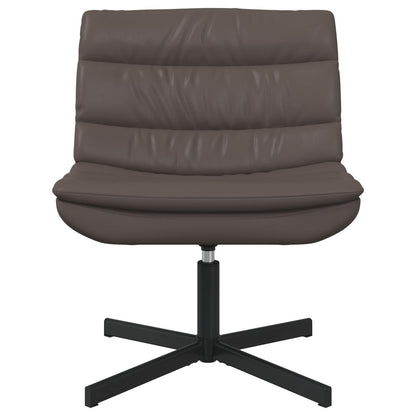 Drehstuhl Braun 63 x 75 x 76 cm Glänzendes PU