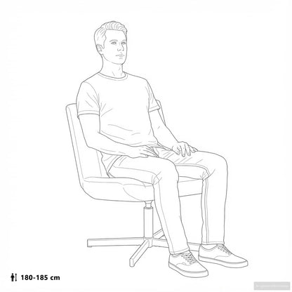 Drehstuhl Creme 63 x 75 x 76 cm Stoff