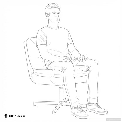 Drehender Entspannungsstuhl Creme 63 x 75 x 76 cm Samt