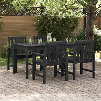 Gartenstuhl 4 pcs Schwarz 65,5 x 59 x 88 cm Polyethylen