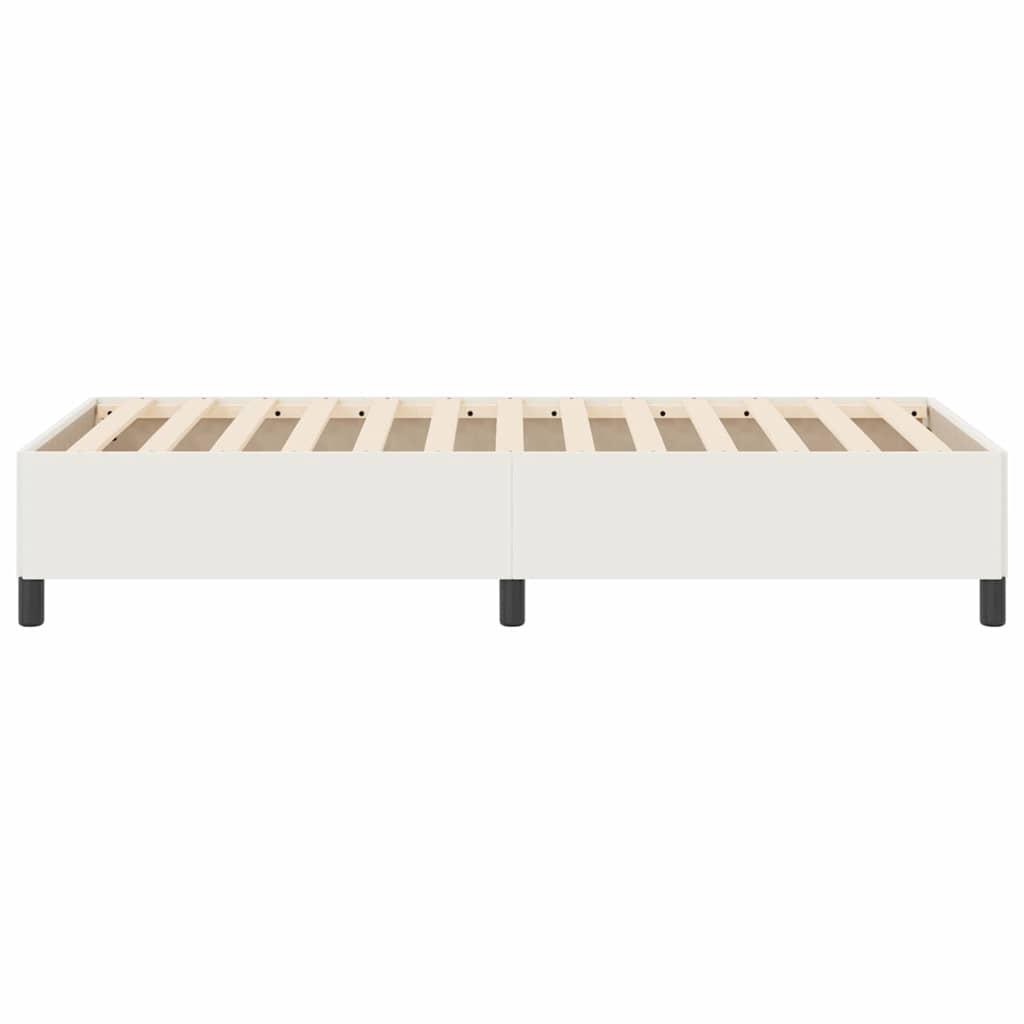 Boxspringbett Creme 80 x 200 cm Cordstoff