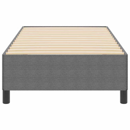 Boxspringbett Hellgrau 100 x 200 cm Cordstoff