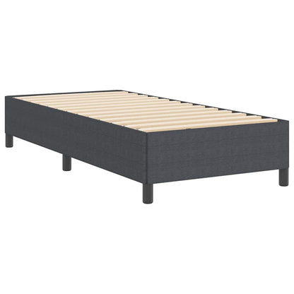 Boxspringbett Dunkelgrau 100 x 200 cm Cordstoff