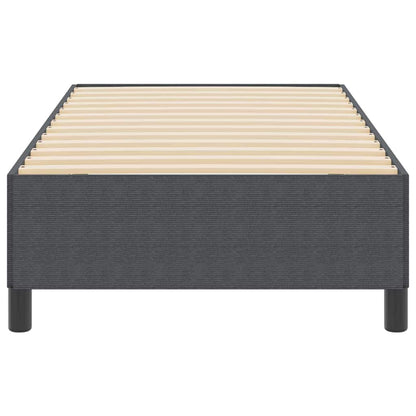 Boxspringbett Dunkelgrau 100 x 200 cm Cordstoff