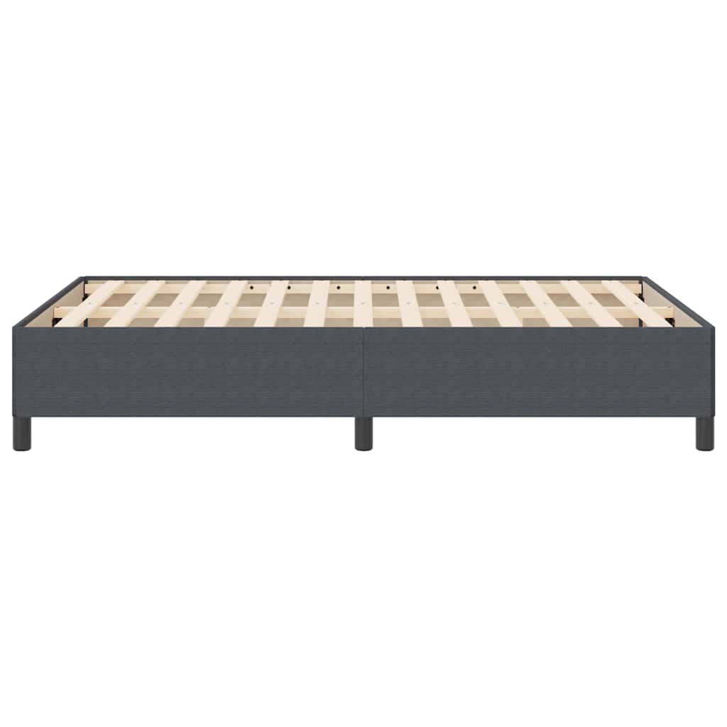Boxspringbett Dunkelgrau 160 x 200 cm Cordstoff