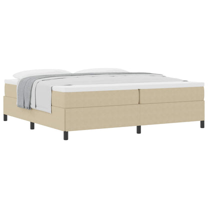 Boxspringbett Grau-Grün 200 x 200 cm Cordstoff