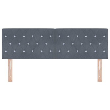 Kopfteil Dunkelgrau 160 cm Samt