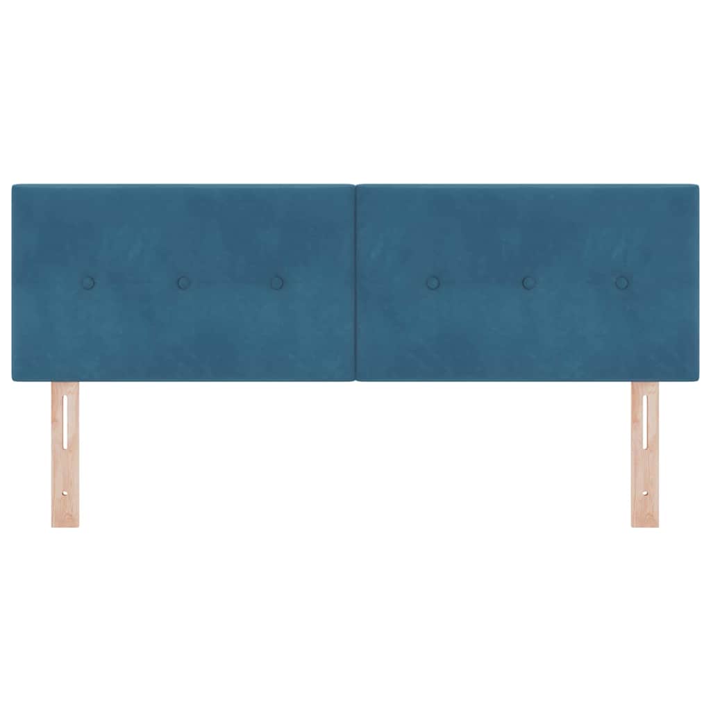 Kopfteil Dunkelblau 144 cm Samt