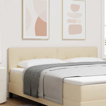 Höhenverstellbares Kopfteil mit Kopfteil Creme 180 cm Stoff