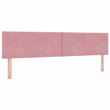 Kopfteil Rosa 200 cm Samt