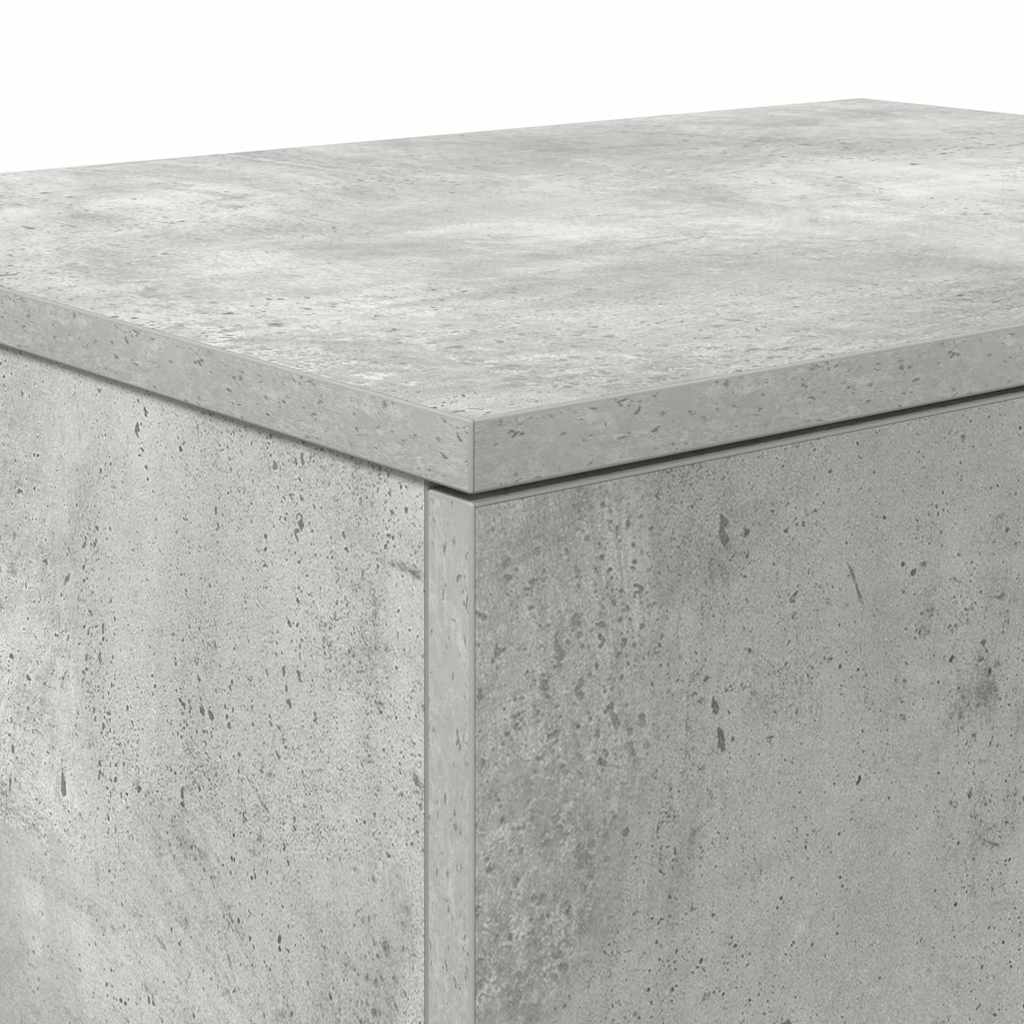 Aufbewahrungsschrank 2 pcs Beton Grau 108 x 41 x 40 cm