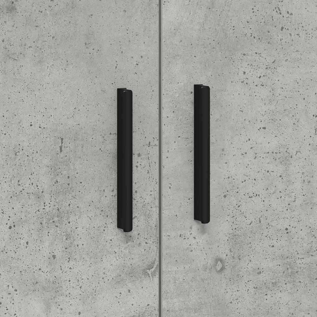 Aufbewahrungsschrank 2 pcs Beton Grau 108 x 41 x 40 cm