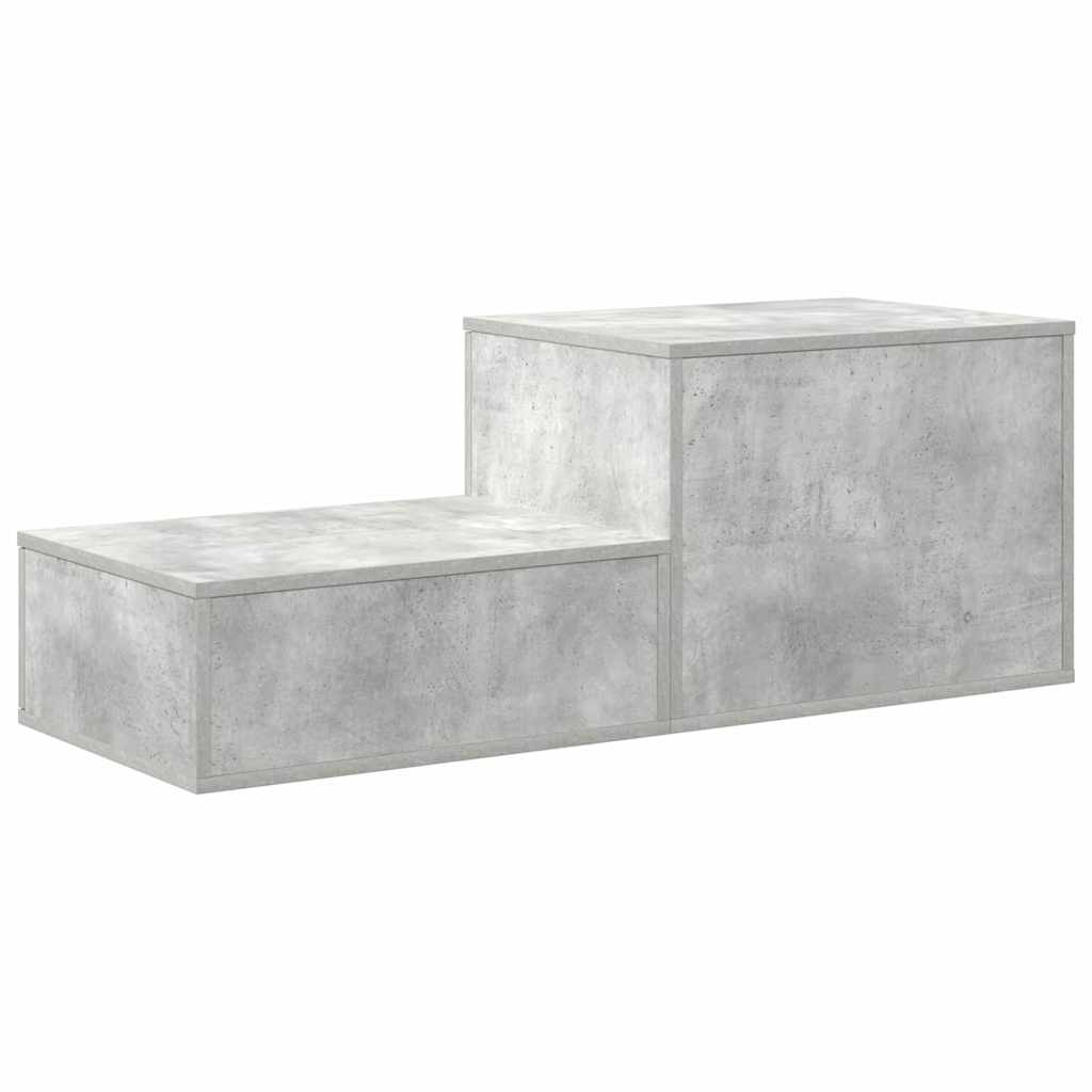 Aufbewahrungsschrank 2 pcs Beton Grau 108 x 41 x 40 cm