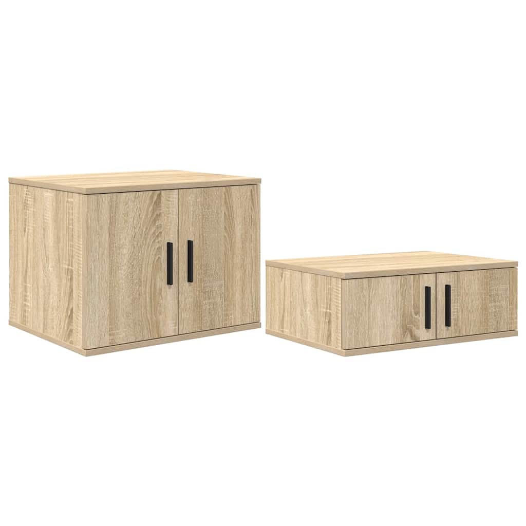 Aufbewahrungsschrank 2 pcs Sonoma-Eiche 103 x 41 x 40 cm